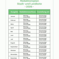 Redaktionsplan